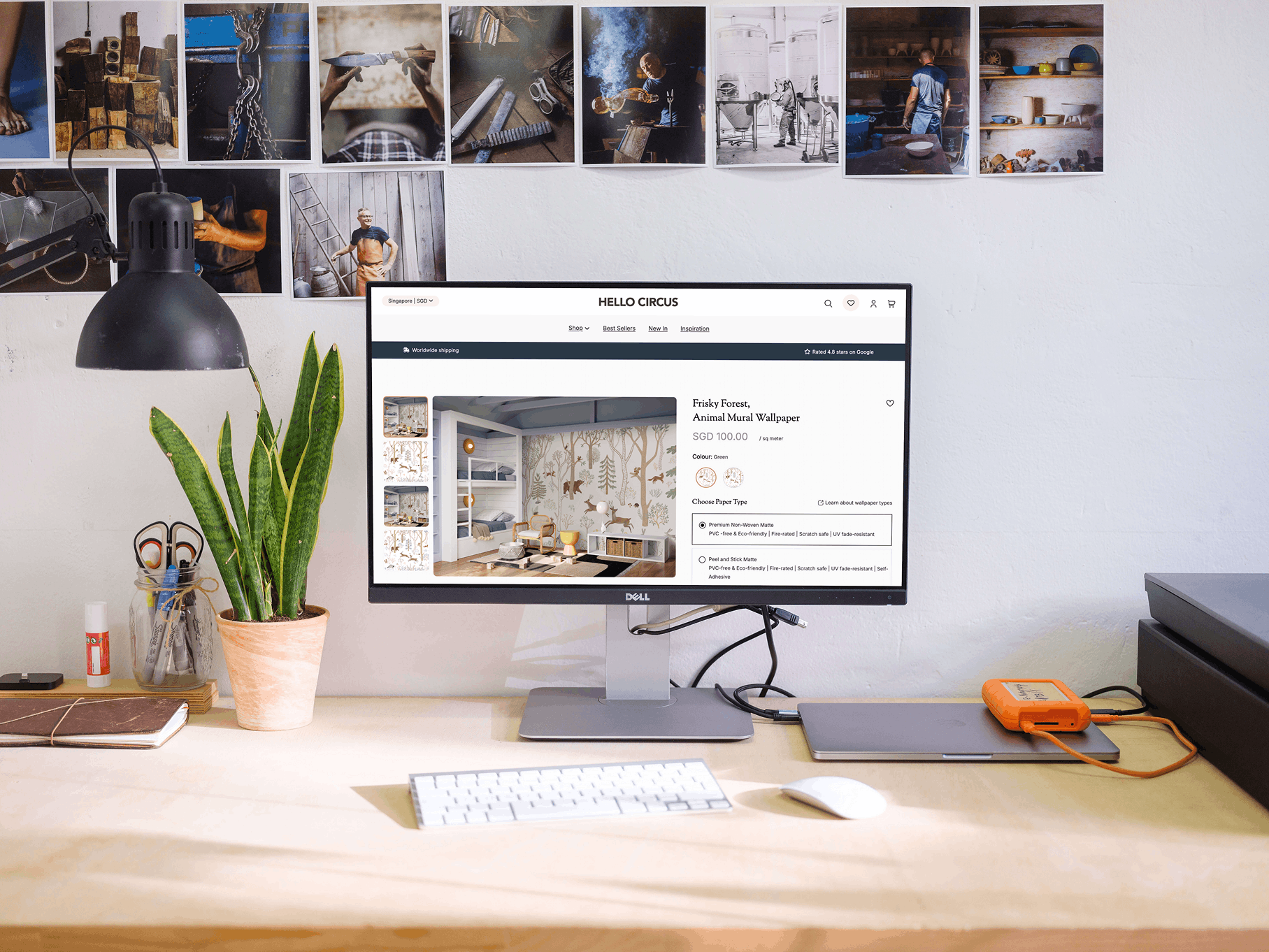 Hello Circus — premium wallpaper e-commerce website